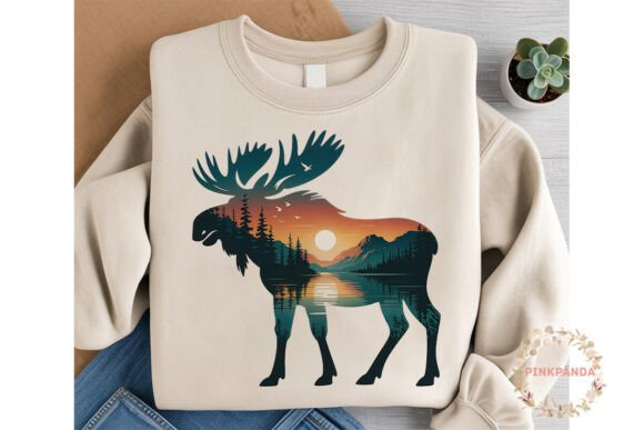Download Moose Mountain Lake Silhouette Clipart - Silhouette Collection