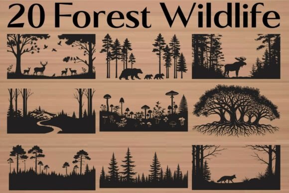 Download Forest Wildlife Silhouette - Silhouette Collection
