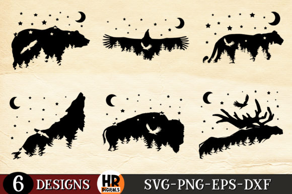 Download American Wildlife Silhouette Animal SVG - Silhouette Collection