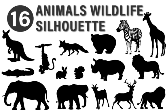 Download Animals Wildlife Silhouette - Silhouette Collection
