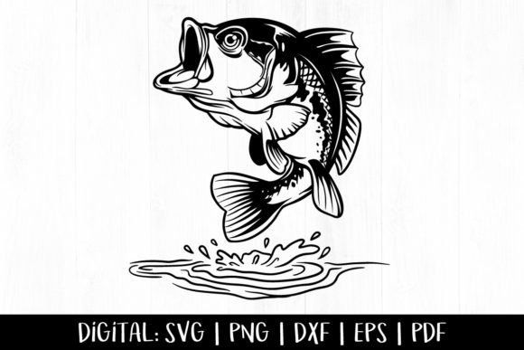 Download Fish SVG, Bass Fish, Fishing Clipart - Fishing clipart Collection