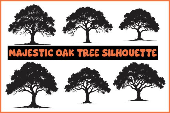 Download Majestic Oak Tree Silhouette Bundle - Silhouette Collection