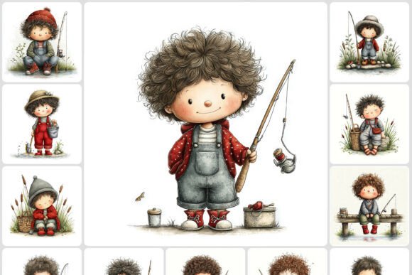 Download Kids Fishing Clipart 40 JPG - Fishing clipart Collection