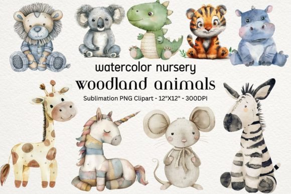 Download Watercolor Boho Nursery Woodland Animals - Nursery woodland Collection