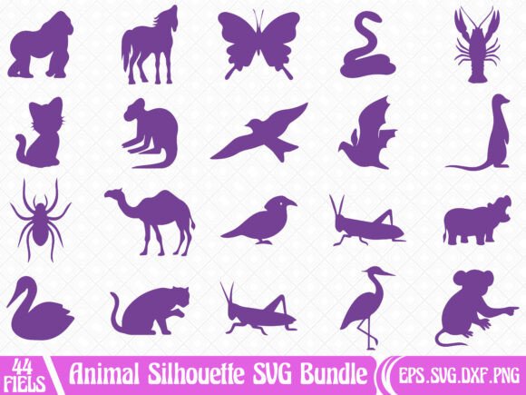 Download Wildlife Silhouette SVG Bundle - Silhouette Collection