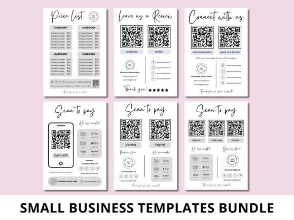 Download Small Business Sign Templates Bundle - Small Collection